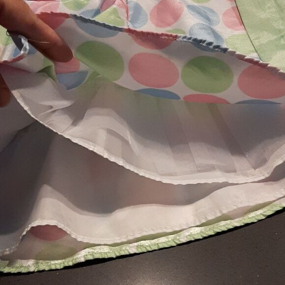 George White with Pastel Polka-dot Dress with Bottoms - Picture 6 of 11